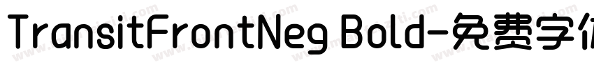 TransitFrontNeg Bold字体转换